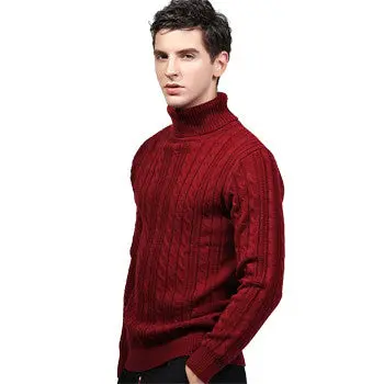 Wearturtleneck Sweaters And Pullovers Hombre Casual Slim Fit Long Sleeved Knitted Sweaters 1