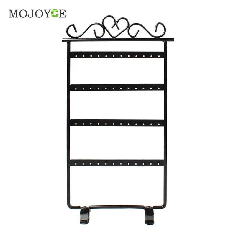 White / Pink / Black 33Cm Earrings Display 48 Hole Rack Jewelry Stand Holder Jewelry Holder Metal Base Case For Jewelry 1