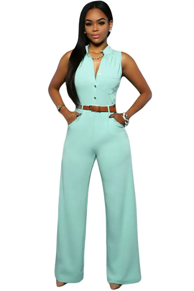 White Plus-Size Sleeveless Jumpsuit – Elegant Full-Coverage Romper with Long Pants