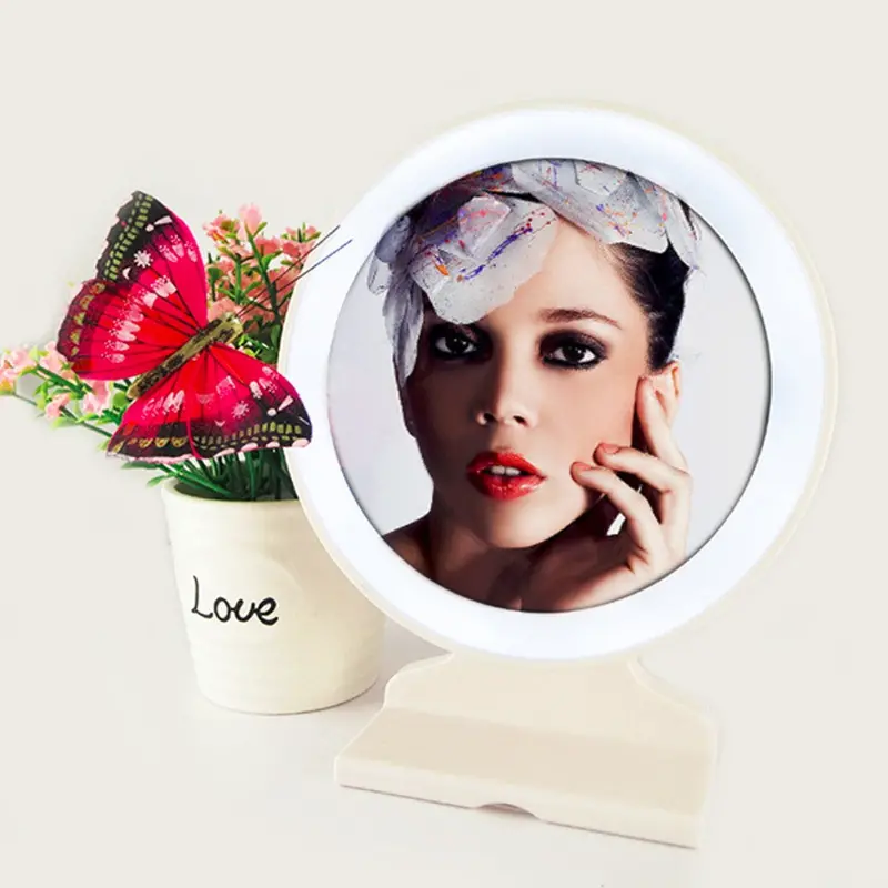 Whitetable Led Lighted 180 Degree Makeup Mirror Face Round Led Light 1