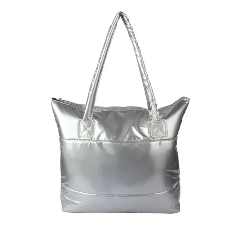 Wild Women Bag Girl Space Bale Cotton Nylon Waterproof Totes Hbag Feather Down Shoulder Versatile 3