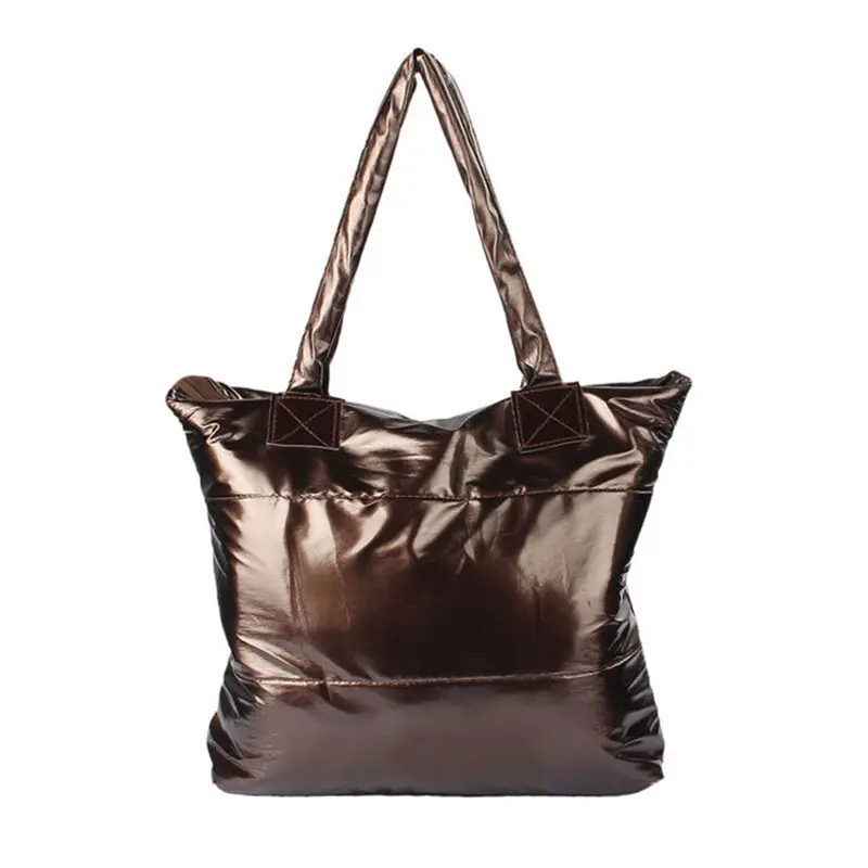 Wild Women Bag Girl Space Bale Cotton Nylon Waterproof Totes Hbag Feather Down Shoulder Versatile 4