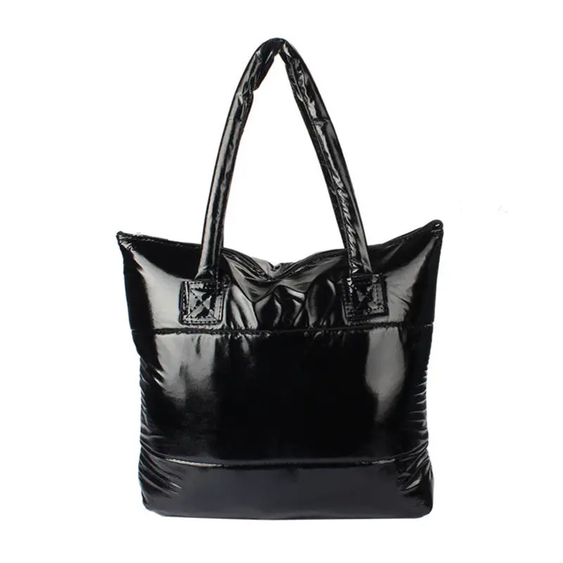 Wild Women Bag Girl Space Bale Cotton Nylon Waterproof Totes Hbag Feather Down Shoulder Versatile 9