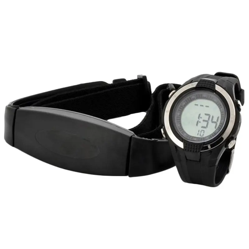 Wireless Heart Rate Monitor Calories Watch Chest Strap Fitness Belt Sports Outdoor Running Exercise Wristwatches 1