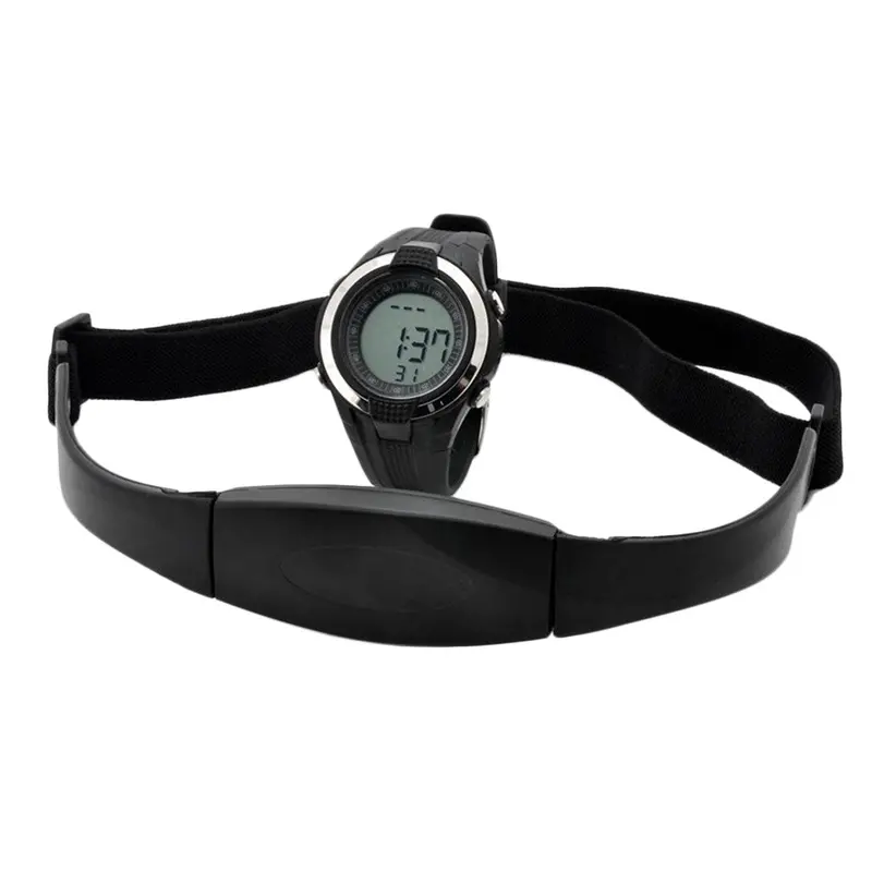 Wireless Heart Rate Monitor Calories Watch Chest Strap Fitness Belt Sports Outdoor Running Exercise Wristwatches 2