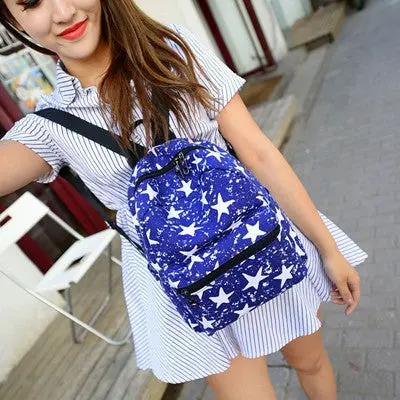 Woman Backpack Canvas School Bag Printing Lightweight School Backpacks Women's Bags Mochila Feminina 2