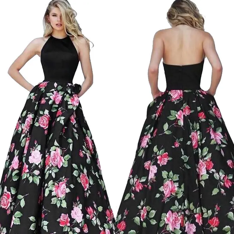 Woman Dress Dresses Party Vestidos Plus Size Ladies Sexy Women Floral Printed Sleeveless Beach Maxi Dress 2