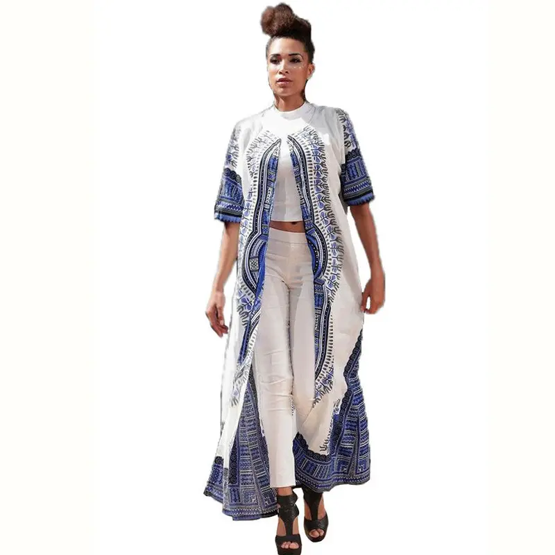 Woman Dress Women Loose Beach Dresses Casual Vestidos Elastic Cloak Traditional African Print Party Vestido 2