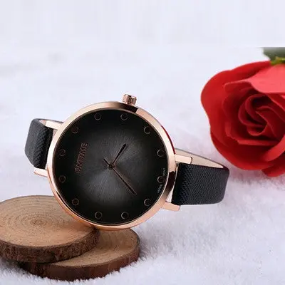 Woman Watches Retro Design Rhinestone Crystal Dress Clock Pu Leather Band Analog Quartz Watch Relogio Feminino 1