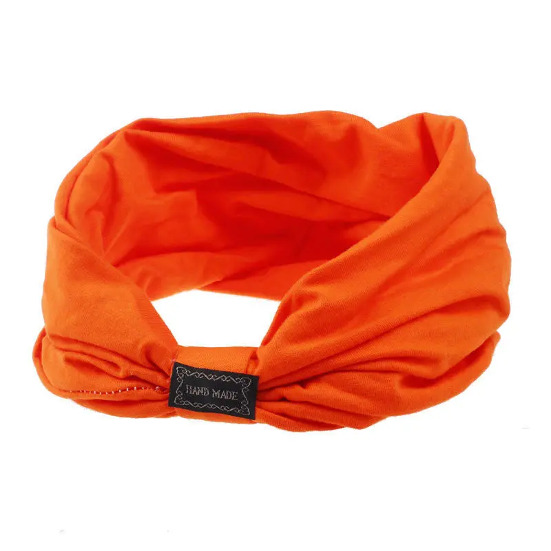Women 9 Candy Colors Wide Yoga Headband Stretch Hairbands Elastic Casuals Hair Bands Turban Accessories 1
