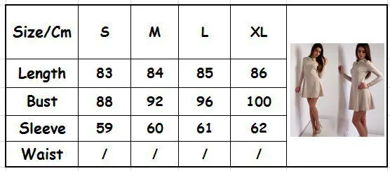 Women A-Line Dress Cute Peter Pan Collar Long Sleeve Dress Sexy Cusual Solid Slim Dress Vestidos Plus Size Gv469 10