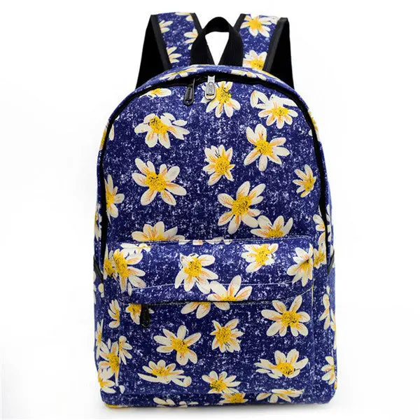 Women Backpack Canvas Backpacks For Teenage Girls Mochila Mulheres Bag Floral Printing Travel Backpack School Bags 1