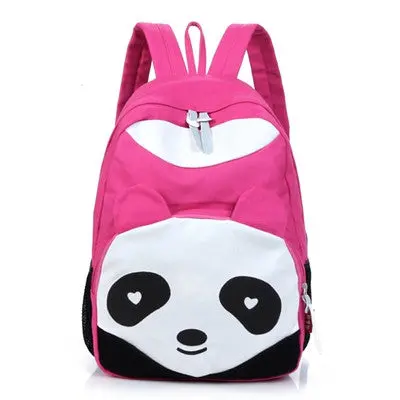 Women Backpack Canvas School Bag Panda Design Printing School Backpacks Women Mochila 3