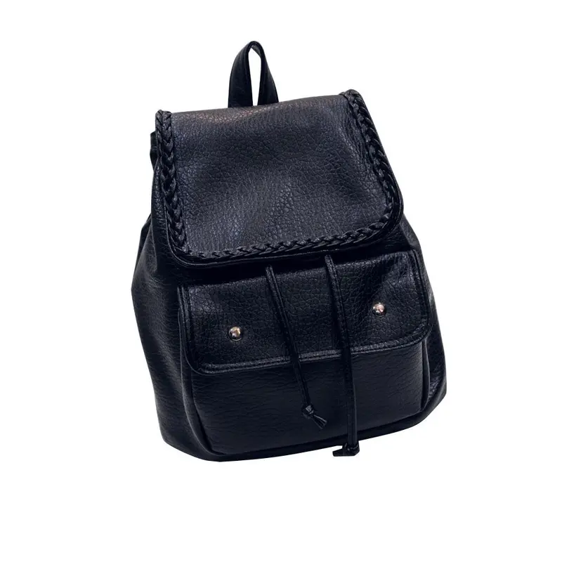 Women Backpack College Wind Schoolbag Leather Mochila Backpack For Teenagers Girls Korean Travel Bag Backpacks 1