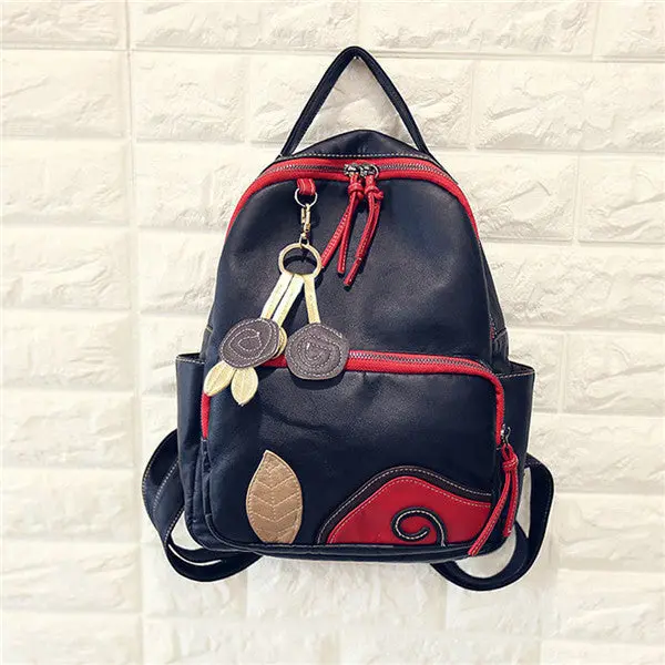 Women Backpack Embroidered Leather Students School Backpacks For Girl Mochila Mujeres Travel Bag Backpack Satchel Bags 1