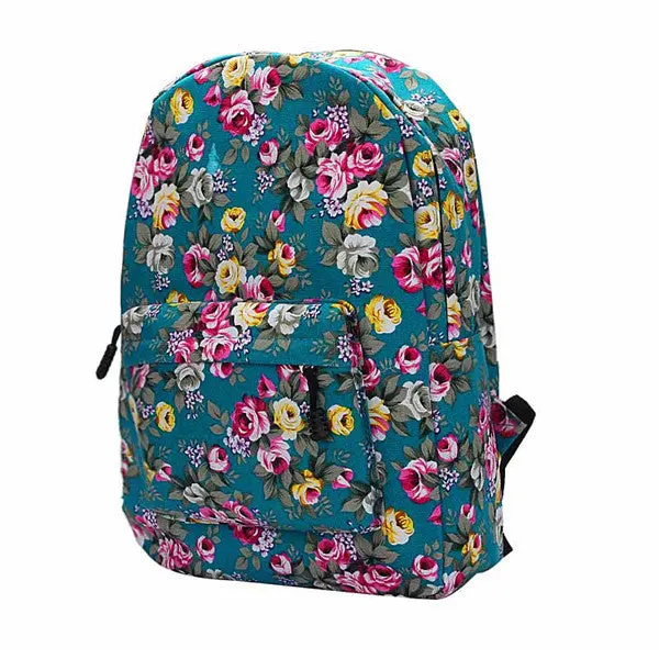 Women Backpack Printing Flower Canvas Backpack For Girls School Backpacks Mochila Mujeres Book Bag 1