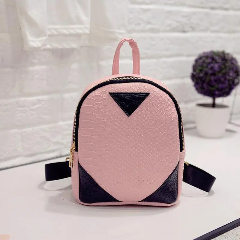 Women Backpack Serpentine Leather Shoulder Bag School Backpack For Girls Travel Backpacks Satchel Schoolbags Mochila 3