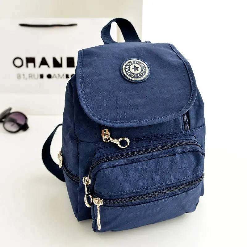 Women Backpacks Women's Canvas School Bag Solid Color Backpacks Mochila Rucksack School Book Bag 1
