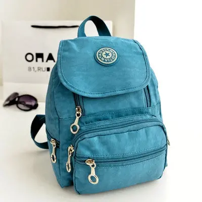 Women Backpacks Women's Canvas School Bag Solid Color Backpacks Mochila Rucksack School Book Bag 4