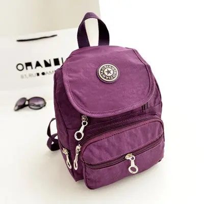 Women Backpacks Women's Canvas School Bag Solid Color Backpacks Mochila Rucksack School Book Bag 5