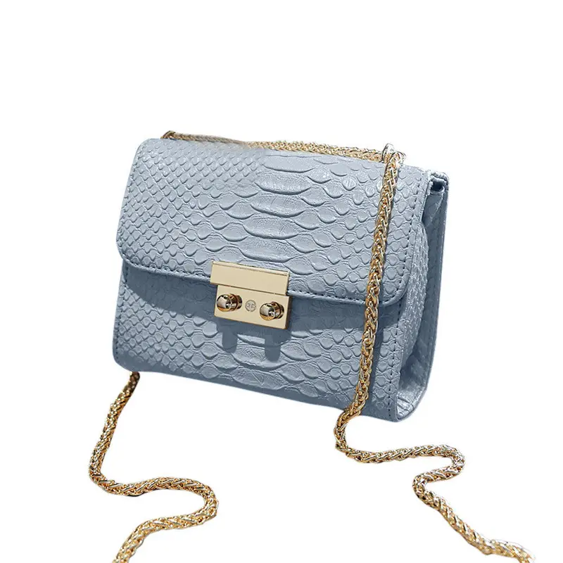Women Bag Chain Lock Leather Hbags Cross Body Shoulder Bags Mini Bag Small Messenger Bag Cy Color 2