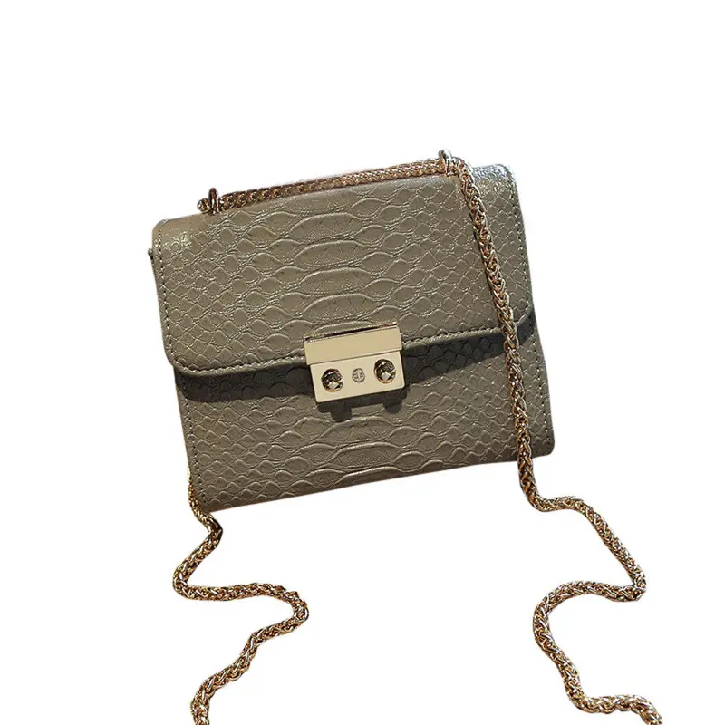 Women Bag Chain Lock Leather Hbags Cross Body Shoulder Bags Mini Bag Small Messenger Bag Cy Color 3