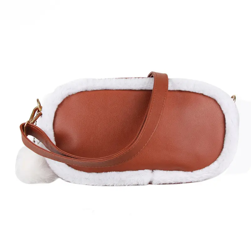 Women Bag Christmas Pu Leatherartificial Wool Mini Shoulder Crossbody Bag Wool Warm Clutch Fur Handbags Women Leather Handbag 1