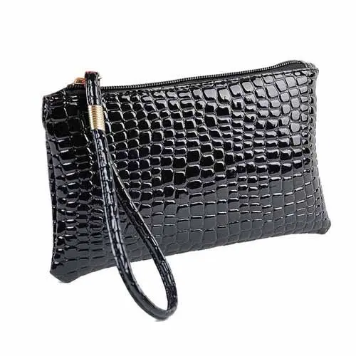 Women Bag Crocodile Leather Messenger Small Bag Clutch Evening Hbag Bags Coin Purse Clutches Bolsas 1