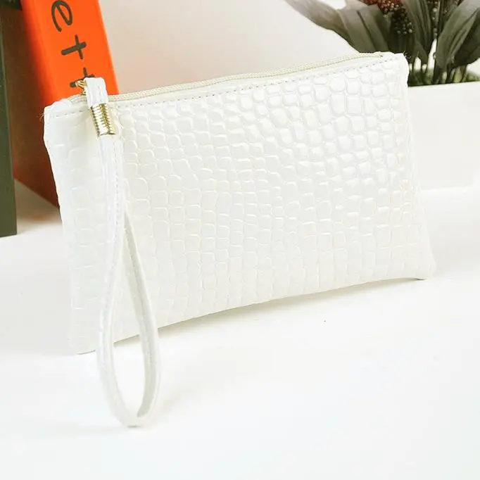 Women Bag Crocodile Pu Leather Clutch Hbag Coin Wallet Purse Bag 3