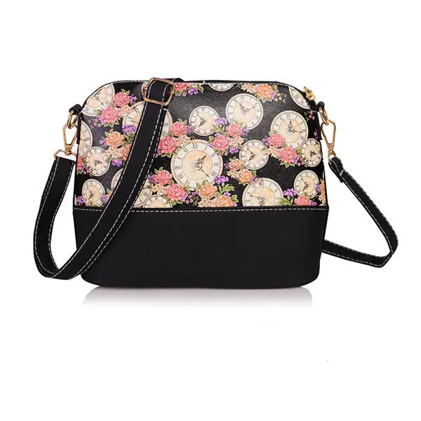Women Bag Floral Leather Retro Shoulder Messenger Bags Hbags Women Famousleather Hbag Designer 1