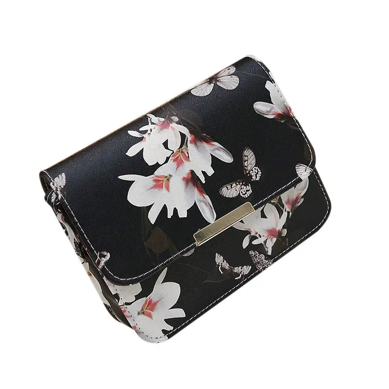 Women Bag Floral Women Messenger Bags Single Shoulder Bag Leather Hbags Satchel Crossbody Bolsas 1