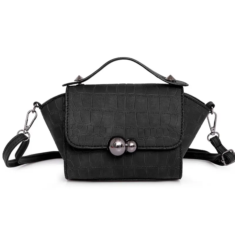 Women Bag Gourd Stone Mini Small Lock Hbag Pu Leather Messenger Bags Crossbody Shoulder Bags Ladies Clutch Tote 1