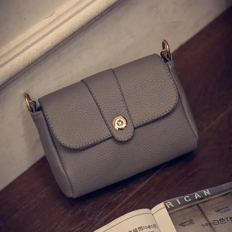 Women Bag Handbags Pu Leather Chain Bolsos Femenina Cross Body Single Shoulder Phone Coin Bag 3