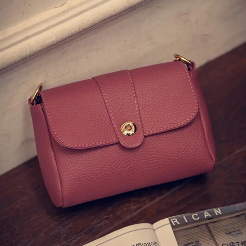 Women Bag Handbags Pu Leather Chain Bolsos Femenina Cross Body Single Shoulder Phone Coin Bag 5