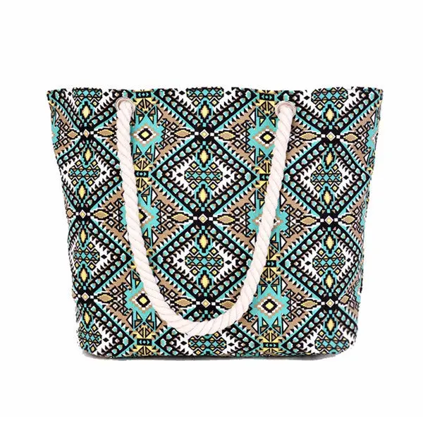 Women Bag Hbag Shoulder Bags Large Tote Ladies Purse Floral Canvas Hbags Shopping Bag Beach Satchel Bolsa 1