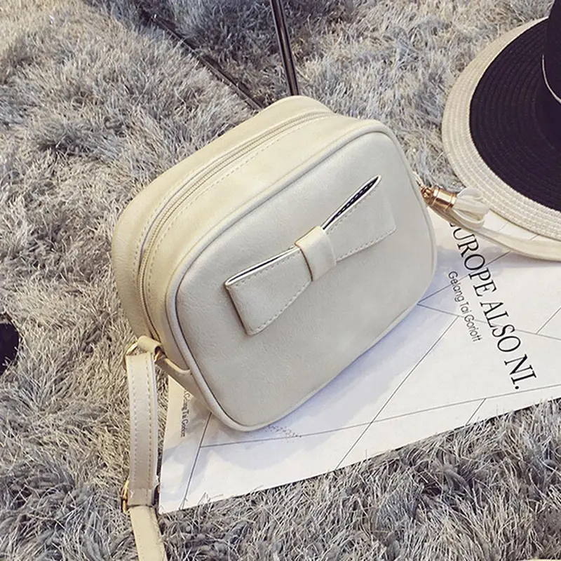 Women Bag Leather Bowknot Women Messenger Bags Hbag Crossbody Shoulder Bag Coin Clutch Women's Hbags Lady's Bolso 1