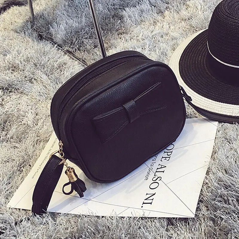 Women Bag Leather Bowknot Women Messenger Bags Hbag Crossbody Shoulder Bag Coin Clutch Women's Hbags Lady's Bolso 2
