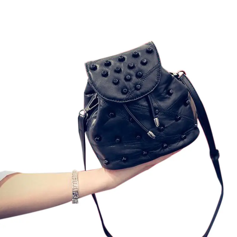 Women Bag Leather Hbag Crossbody Messenger Shoulder Bag Ladies Women's Hbags Rivet Clutch Travel Bags Famous 1