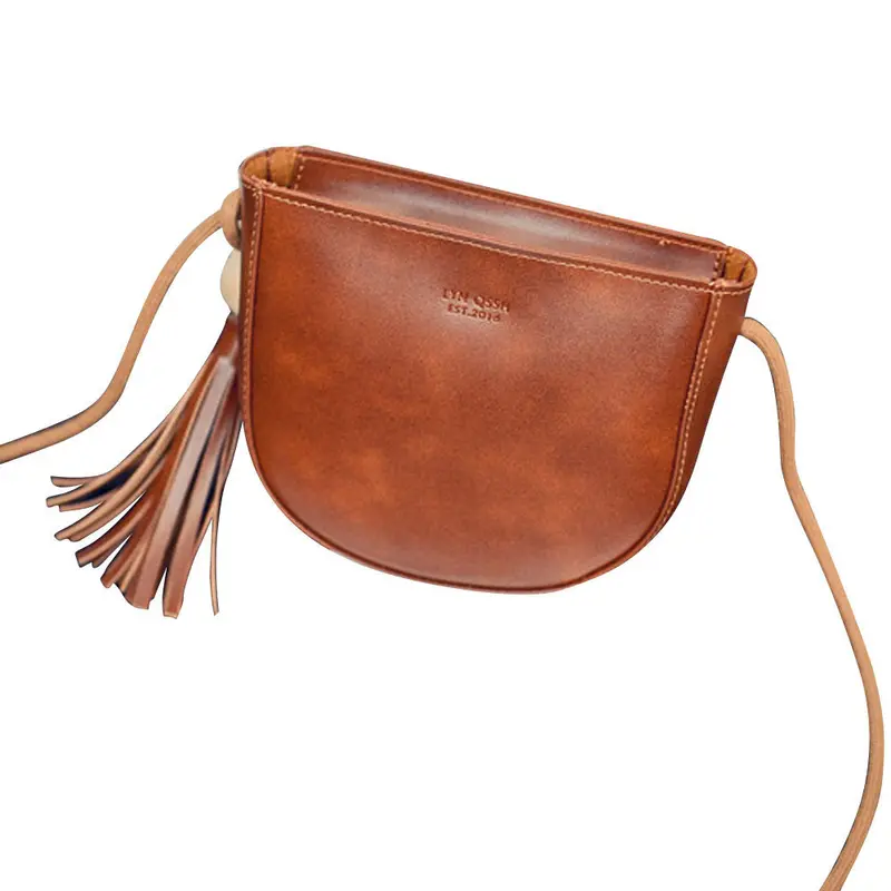 Women Bag Leather Hbag Tassel Crossbody Messenger Shoulder Bag Ladies Purse Women's Hbags Clutch Travel Bags 2