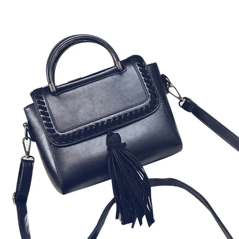 Women Bag Leather Tassel Crossbody Hbag Shoulder Bag Large Tote Ladies Purse Famouswomen Messenger Bags 1
