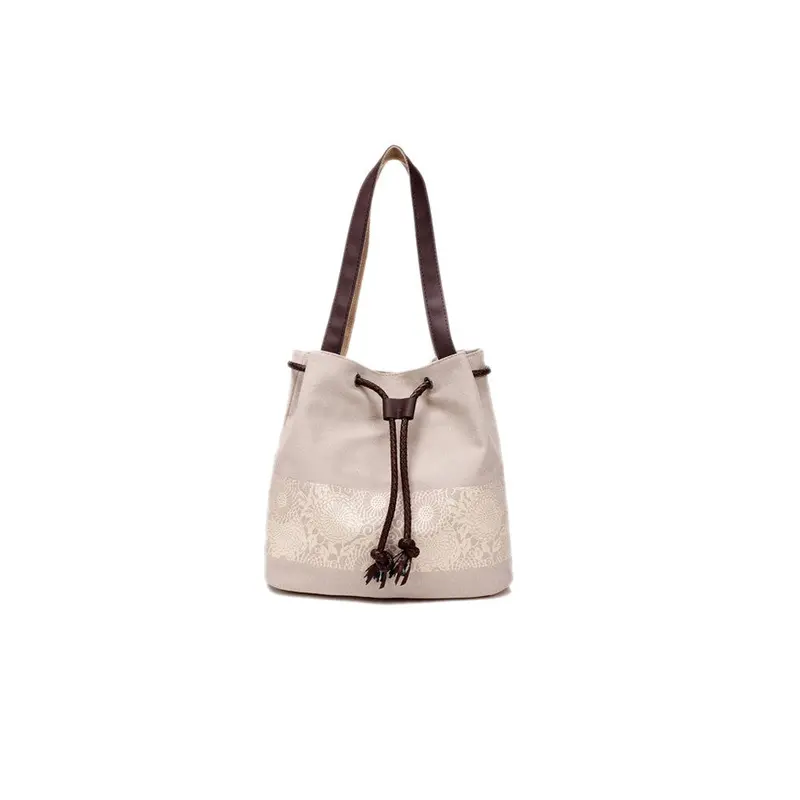 Women Bag Printed Drawstring Shoulder Messenger Bag Hbag Diagonal Casual Canvas Travel Beach Bags Bolsa Feminina 1