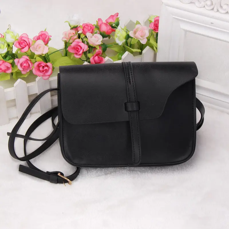 Women Bag Retro Scrub Shoulder Bag Faux Leather Satchel Crossbody Tote Handbag Bolsos Mujer Bolsa Feminina 2