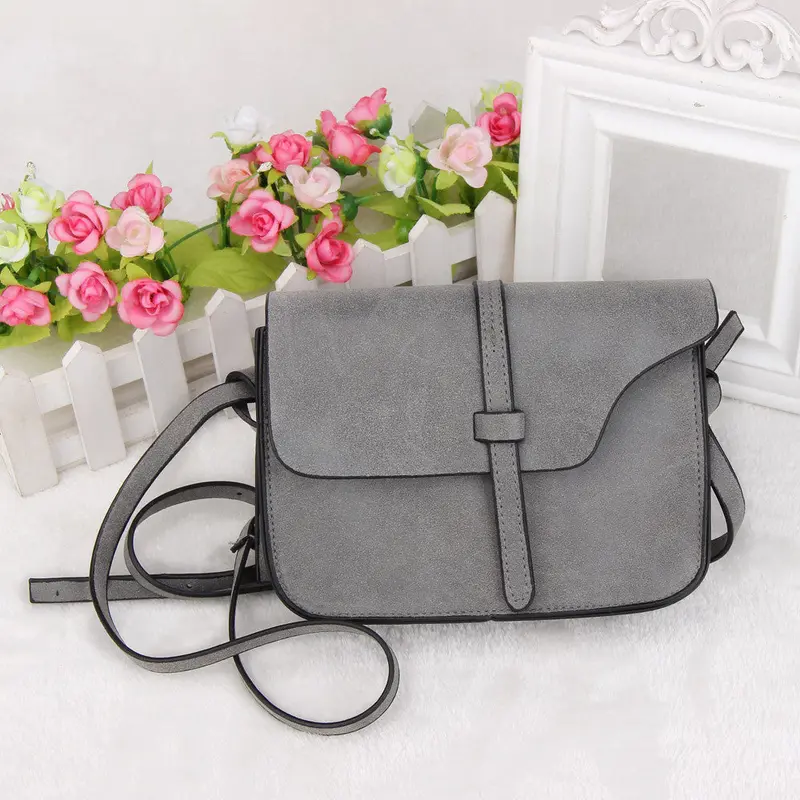 Women Bag Retro Scrub Shoulder Bag Faux Leather Satchel Crossbody Tote Handbag Bolsos Mujer Bolsa Feminina 3