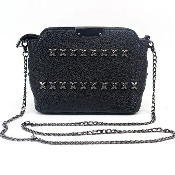 Women Bag Rivet Chain Leather Hbag Messenger Shoulder Bags Famoushbags Women Bags Designer Bag 1