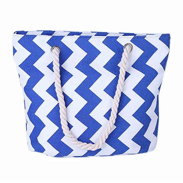 Women Bag Shoulder Bags Canvas Wave Hbag Tote Messenger Beach Shoulder Shopping Satchel Bag Bolsa 2