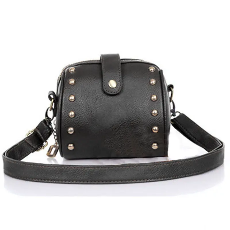 Women Bag Women Mini Camera Bags Rivets Rivet Chain Shoulder Bag Pu Leather Crossbody Bolsa Feminina 1