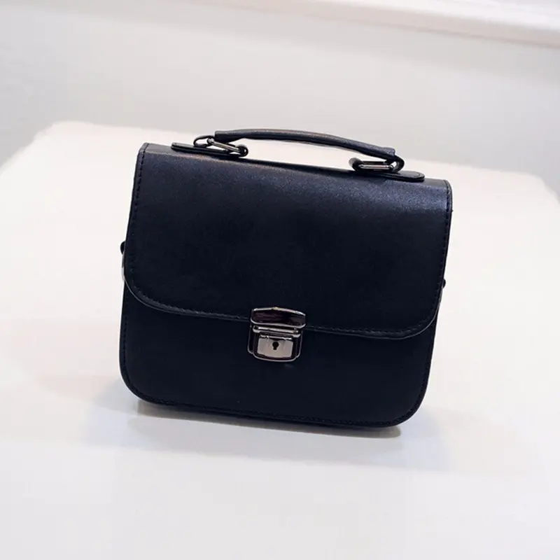 Women Bags Designer Retro Plug Lock Imitation Leather Shoulder Bag Satchel Hbag Casual Messenger Bag Bolsas 1