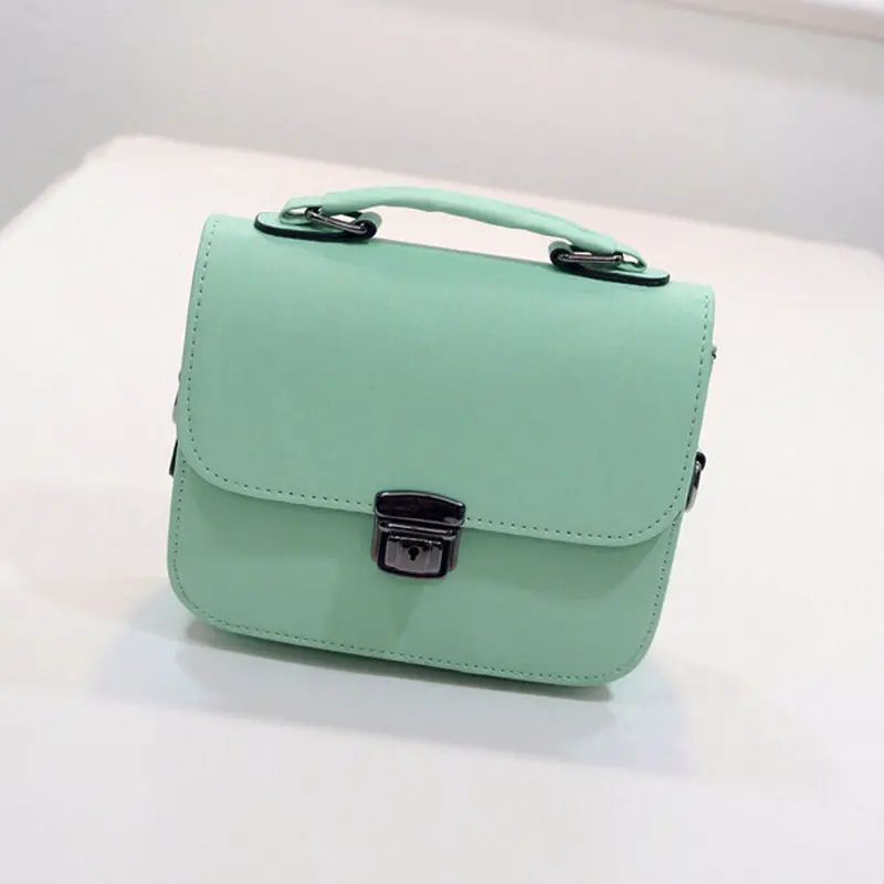 Women Bags Designer Retro Plug Lock Imitation Leather Shoulder Bag Satchel Hbag Casual Messenger Bag Bolsas 2