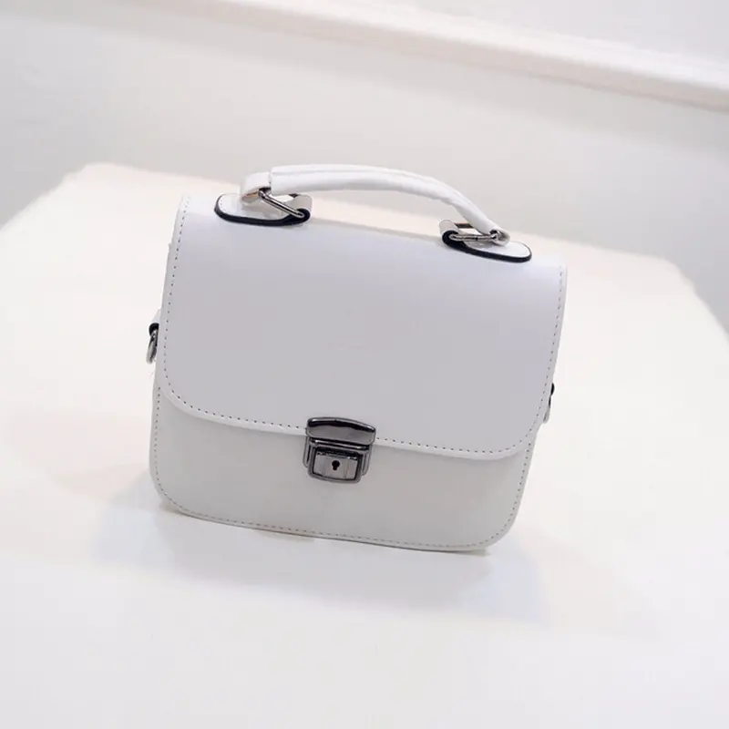 Women Bags Designer Retro Plug Lock Imitation Leather Shoulder Bag Satchel Hbag Casual Messenger Bag Bolsas 6