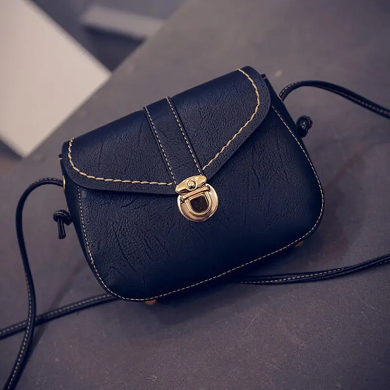 Women Bags Handbags Retro Design Plug Lock Pu Leather Crossbody Shoulder Phone Bolsos Femenina 1